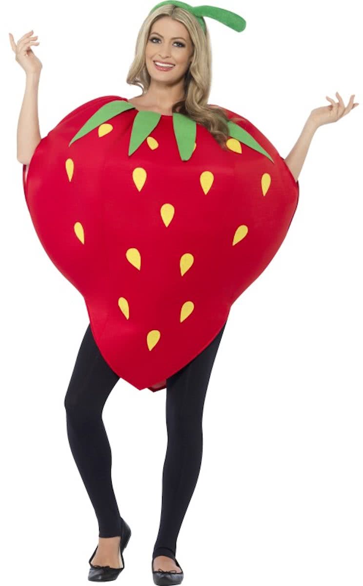 Aardbei Kostuum Strawberry Costume | Onesize past tot XL